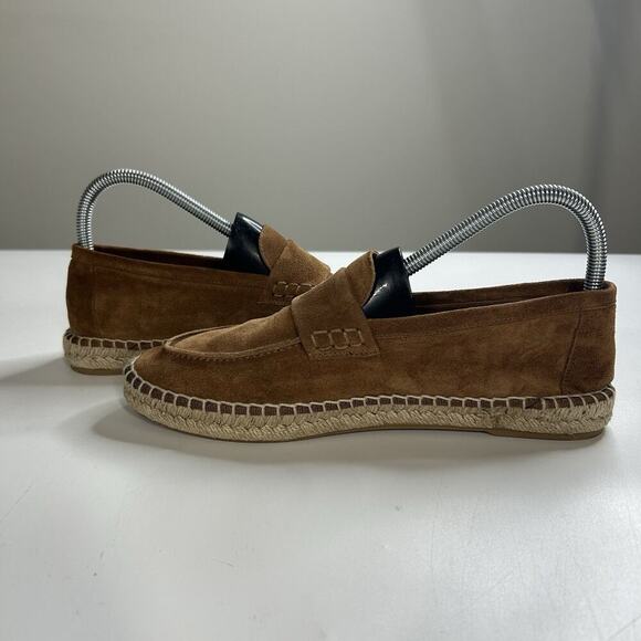 Vince Daria Espadrille Loafer Women’s 8 M Brown Suede Slip On Shoe Casual - Picture 5 of 9